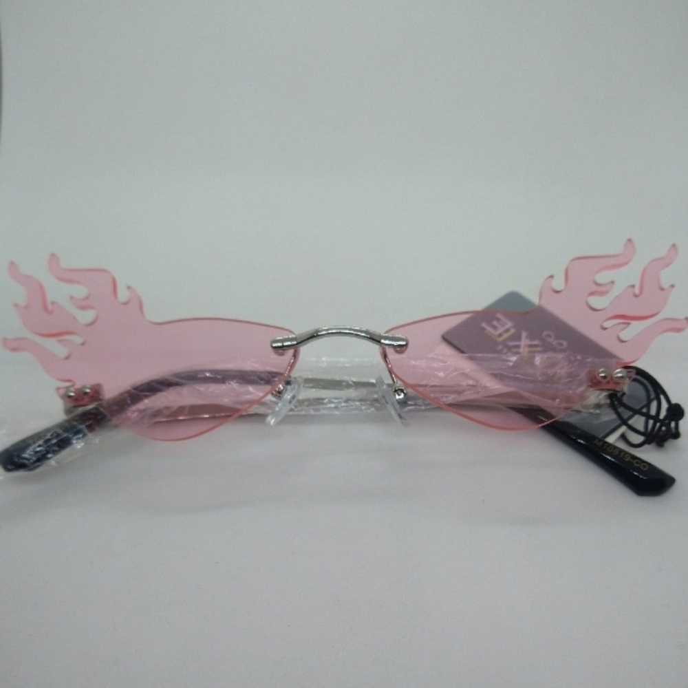 Women's Pink Flames Sunglasses